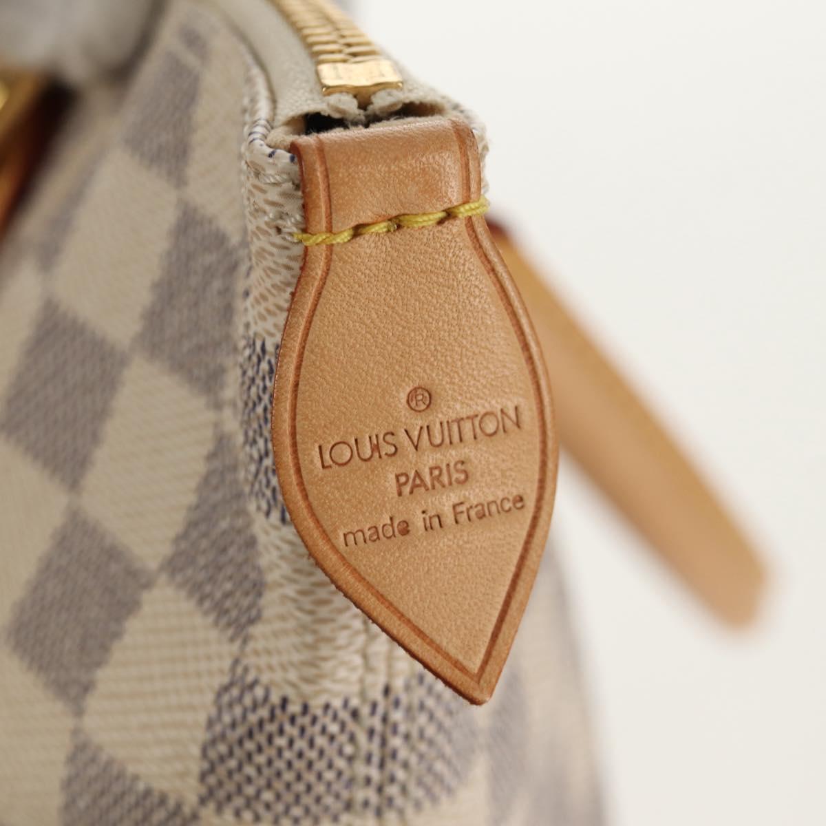 LOUIS VUITTON Damier Azur Saleya PM Tote Bag N51186 LV Auth 148622SAV