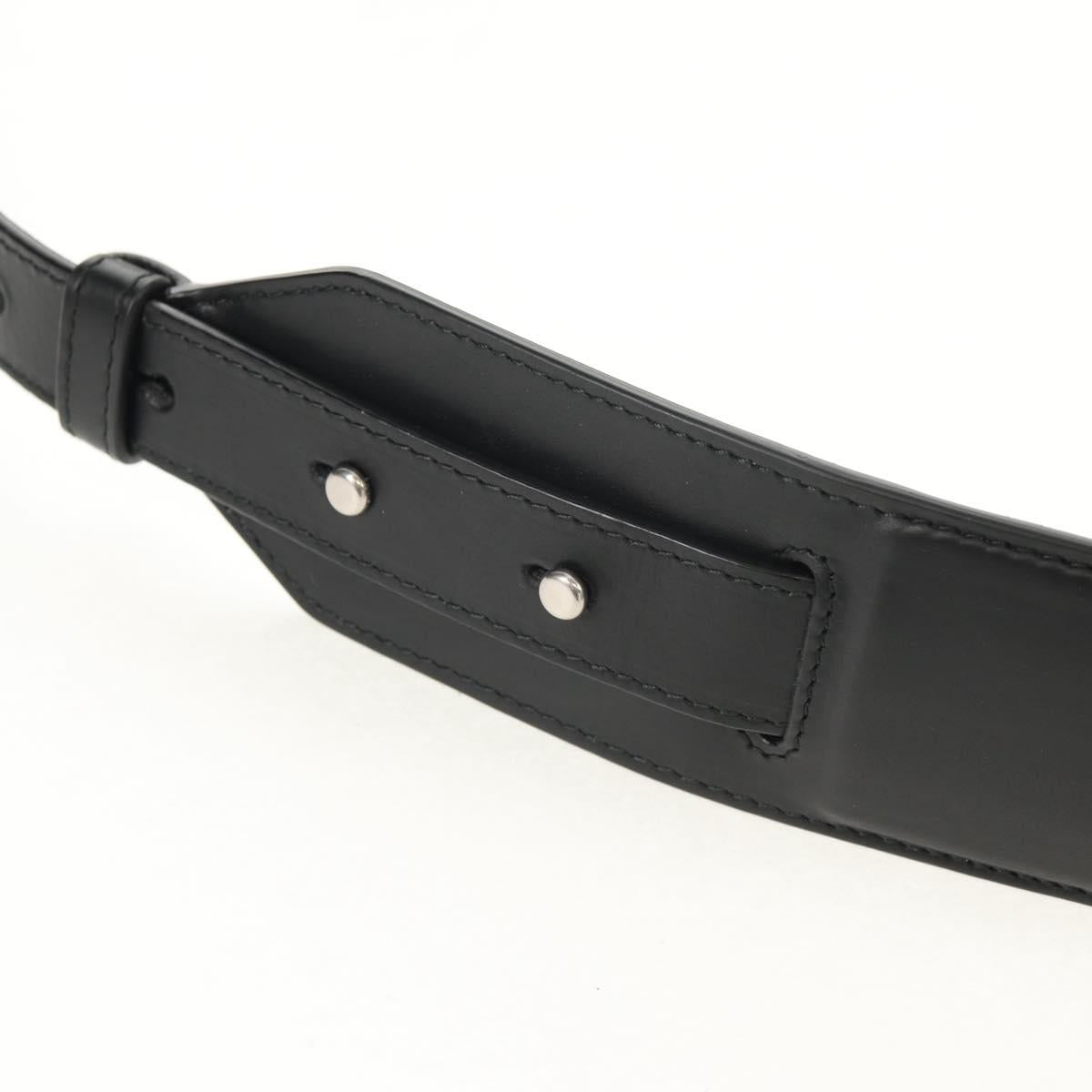 BOTTEGA VENETA INTRECCIATO Shoulder Bag Leather Black Auth 148626SAM