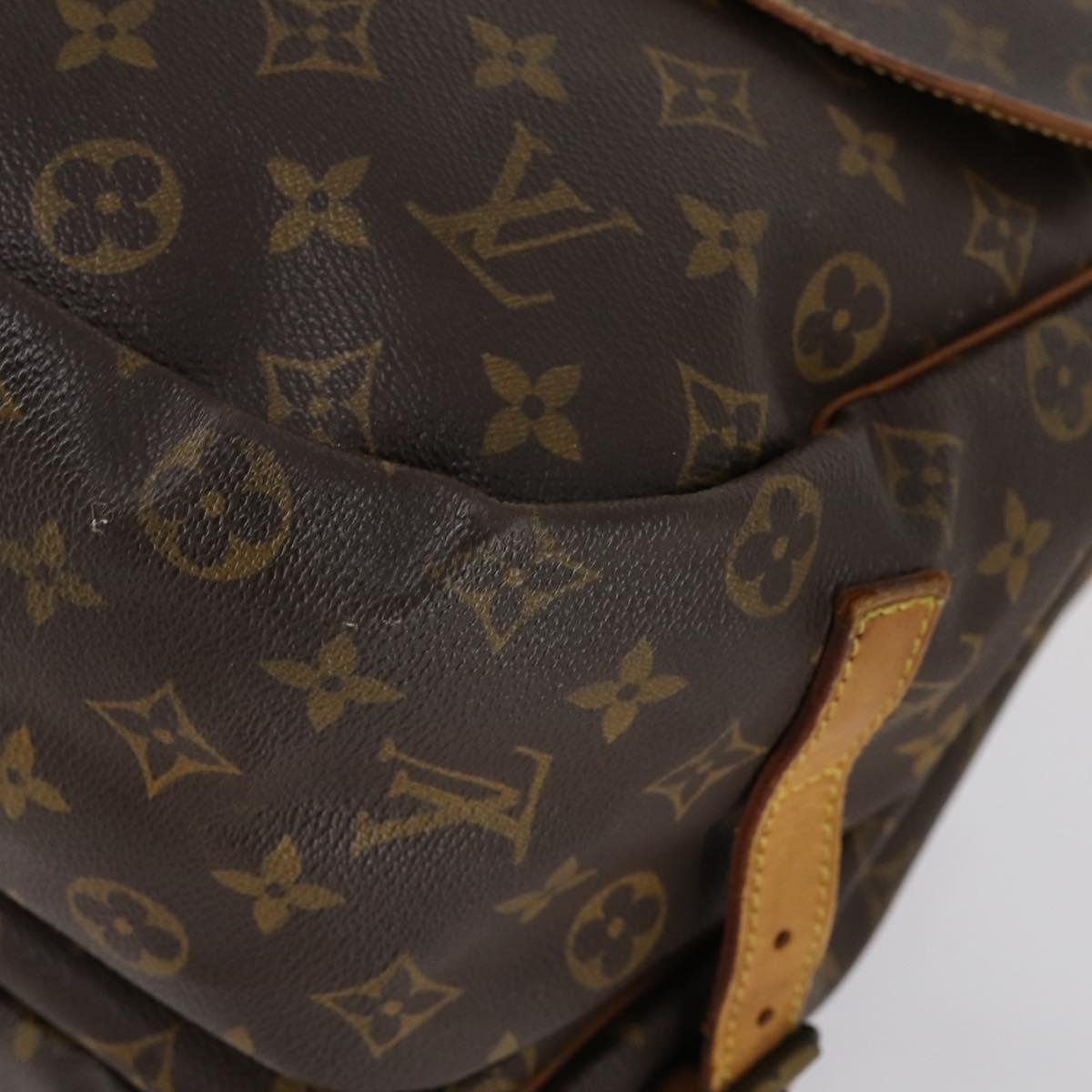 LOUIS VUITTON Monogram Saumur 35 Shoulder Bag M42254 LV Auth 148638