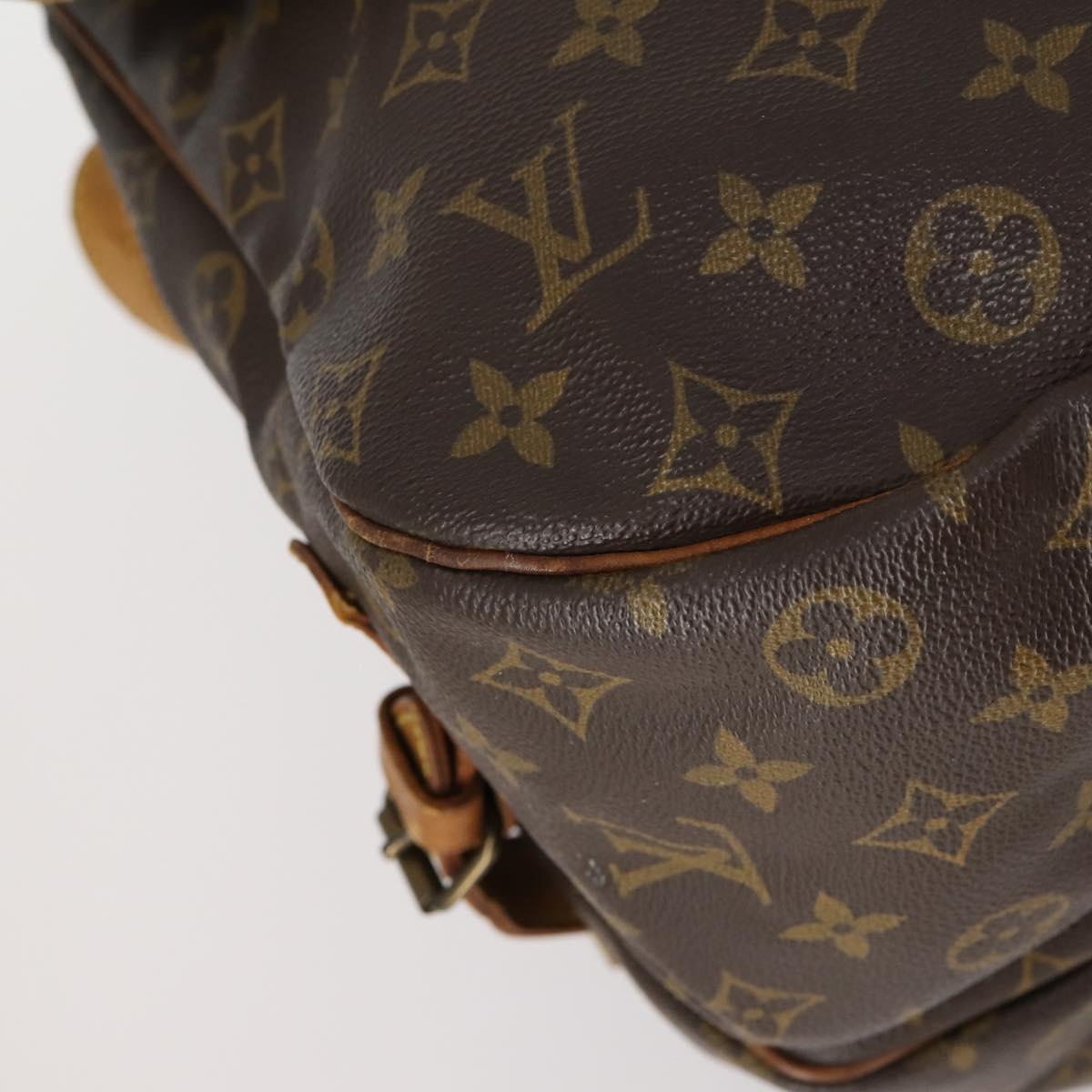 LOUIS VUITTON Monogram Saumur 35 Shoulder Bag M42254 LV Auth 148638