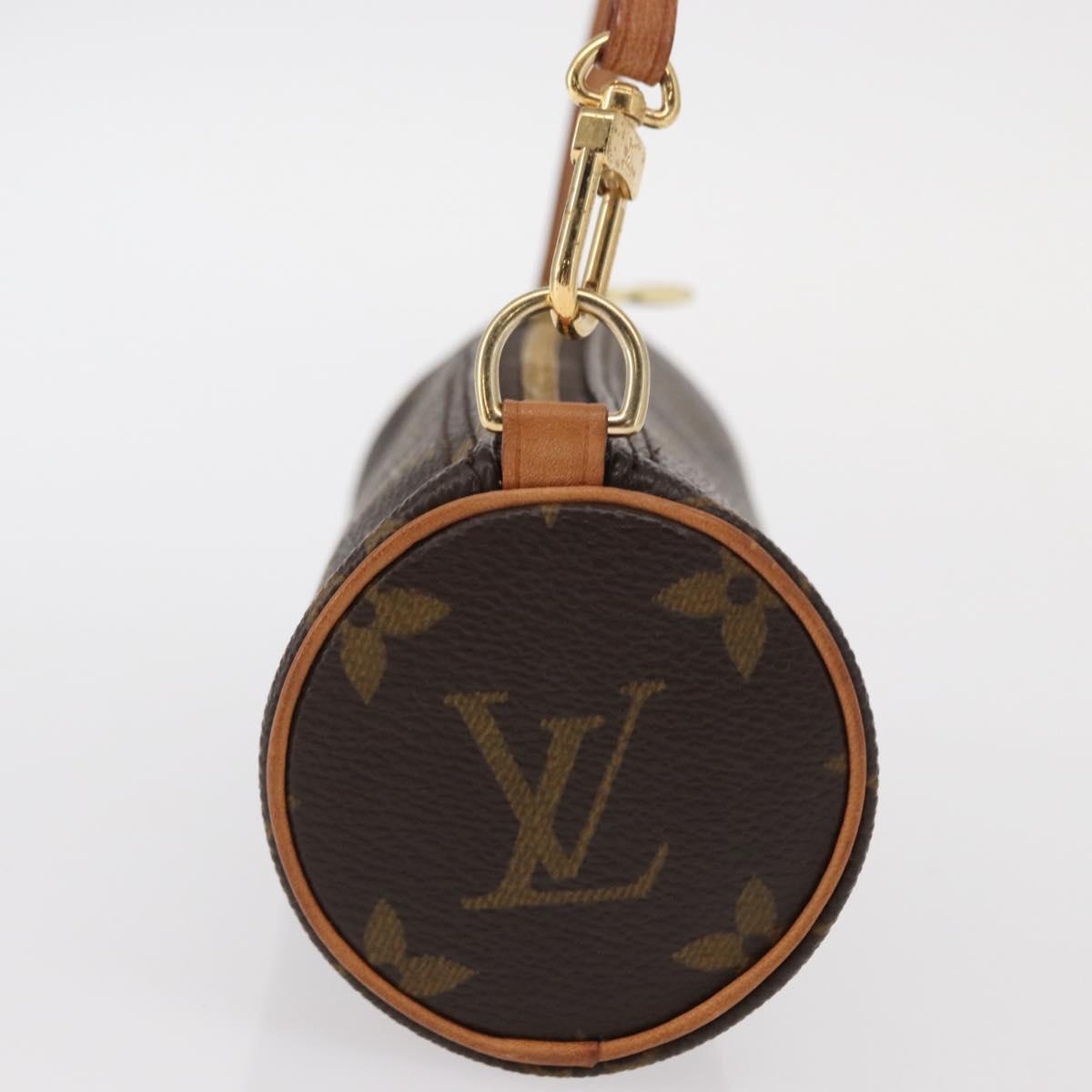LOUIS VUITTON Monogram Papillon Pouch LV Auth 148641