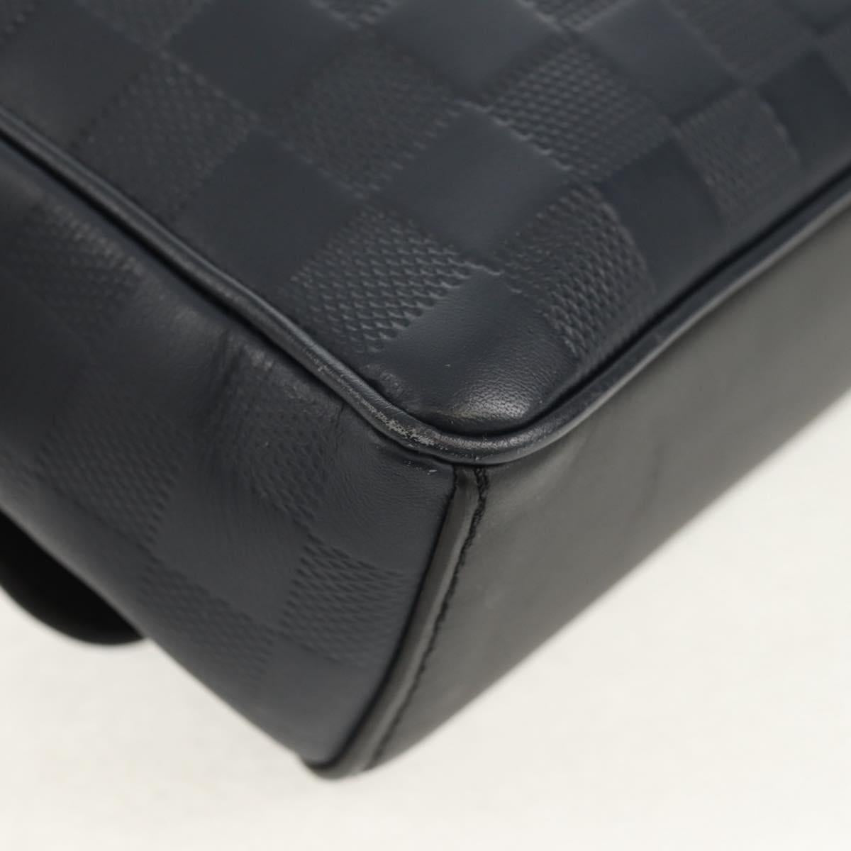 LOUIS VUITTON Damier Infini District PM Shoulder Bag Onyx N41033 Auth 148646AV