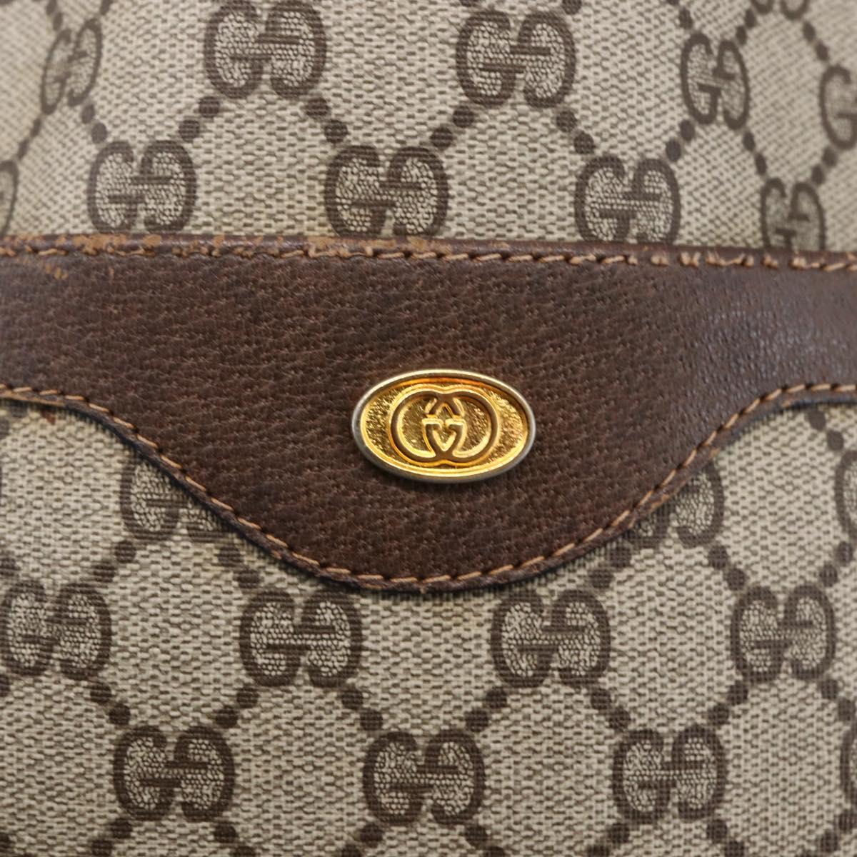 GUCCI GG Supreme Web Sherry Line Tote Bag PVC Beige 39 002 4487 Auth 148647