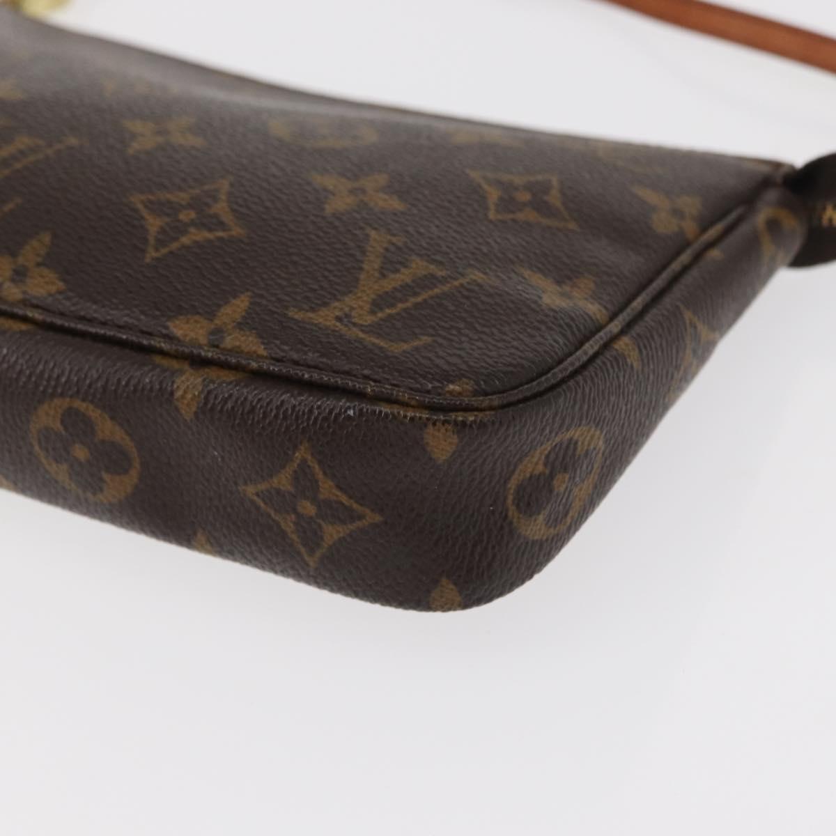 LOUIS VUITTON Monogram Pochette Accessoires Pouch M51980 LV Auth 148660