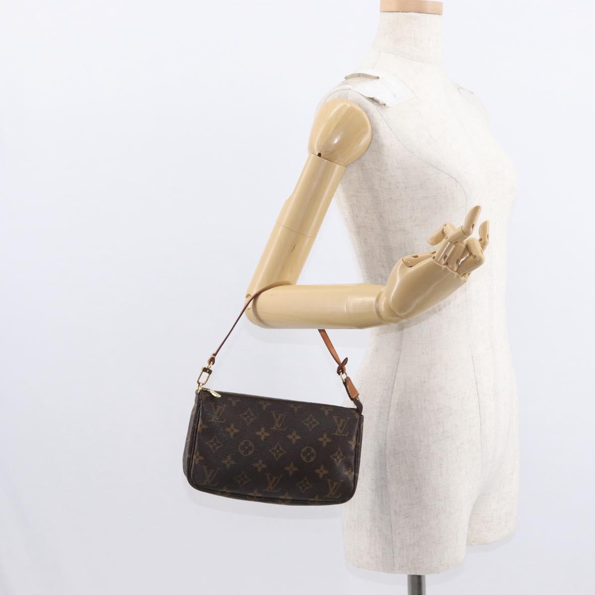 LOUIS VUITTON Monogram Pochette Accessoires Pouch M51980 LV Auth 148660