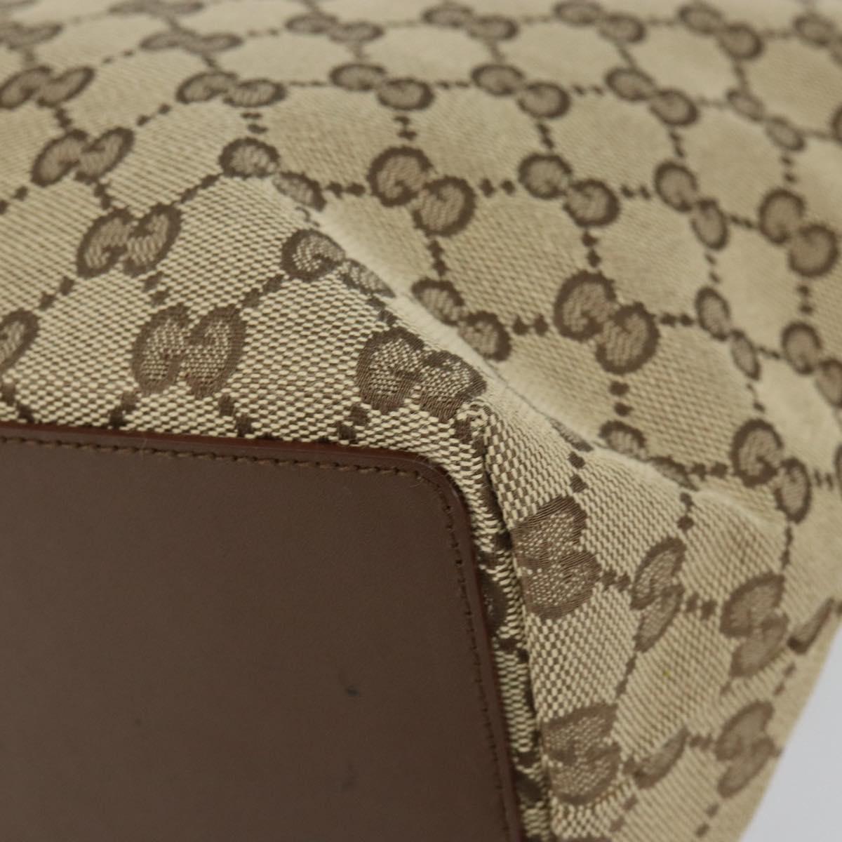 GUCCI GG Canvas Shoulder Bag Beige Gold 002 1098 3444 Auth 148662