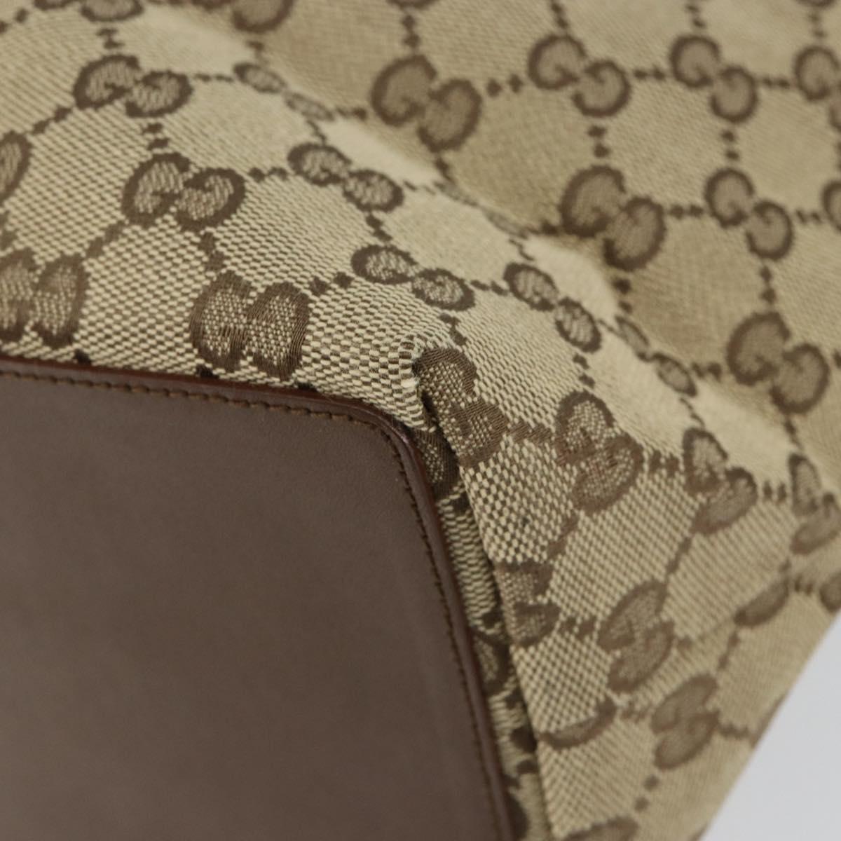 GUCCI GG Canvas Shoulder Bag Beige Gold 002 1098 3444 Auth 148662