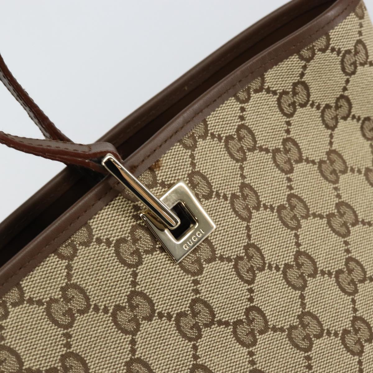 GUCCI GG Canvas Shoulder Bag Beige Gold 002 1098 3444 Auth 148662
