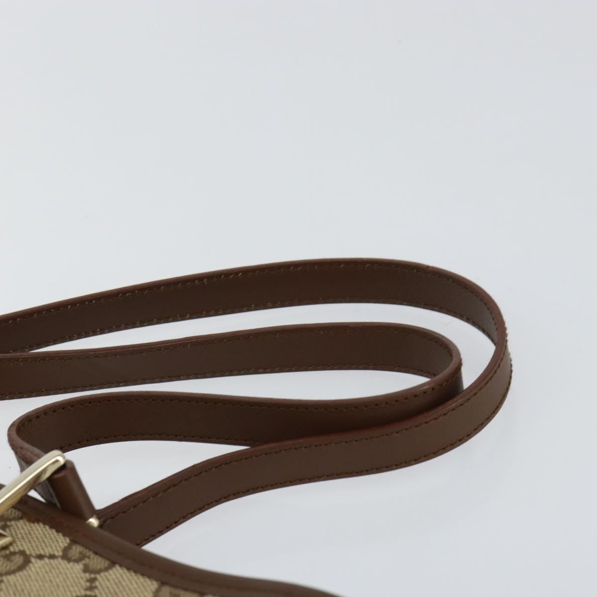 GUCCI GG Canvas Shoulder Bag Beige Gold 002 1098 3444 Auth 148662