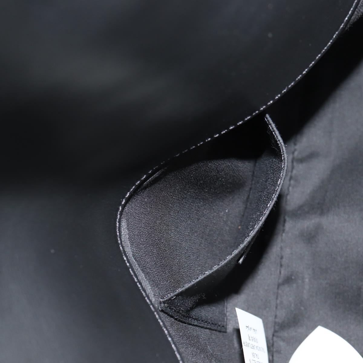 VERSACE Shoulder Bag Leather Black Gold Auth 148667V