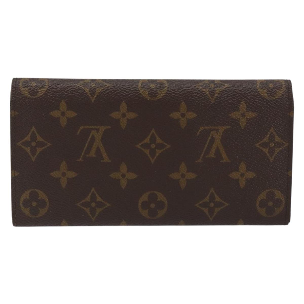 LOUIS VUITTON Monogram Portefeuille Emilie Wallet Pink M60697 LV Auth 148671