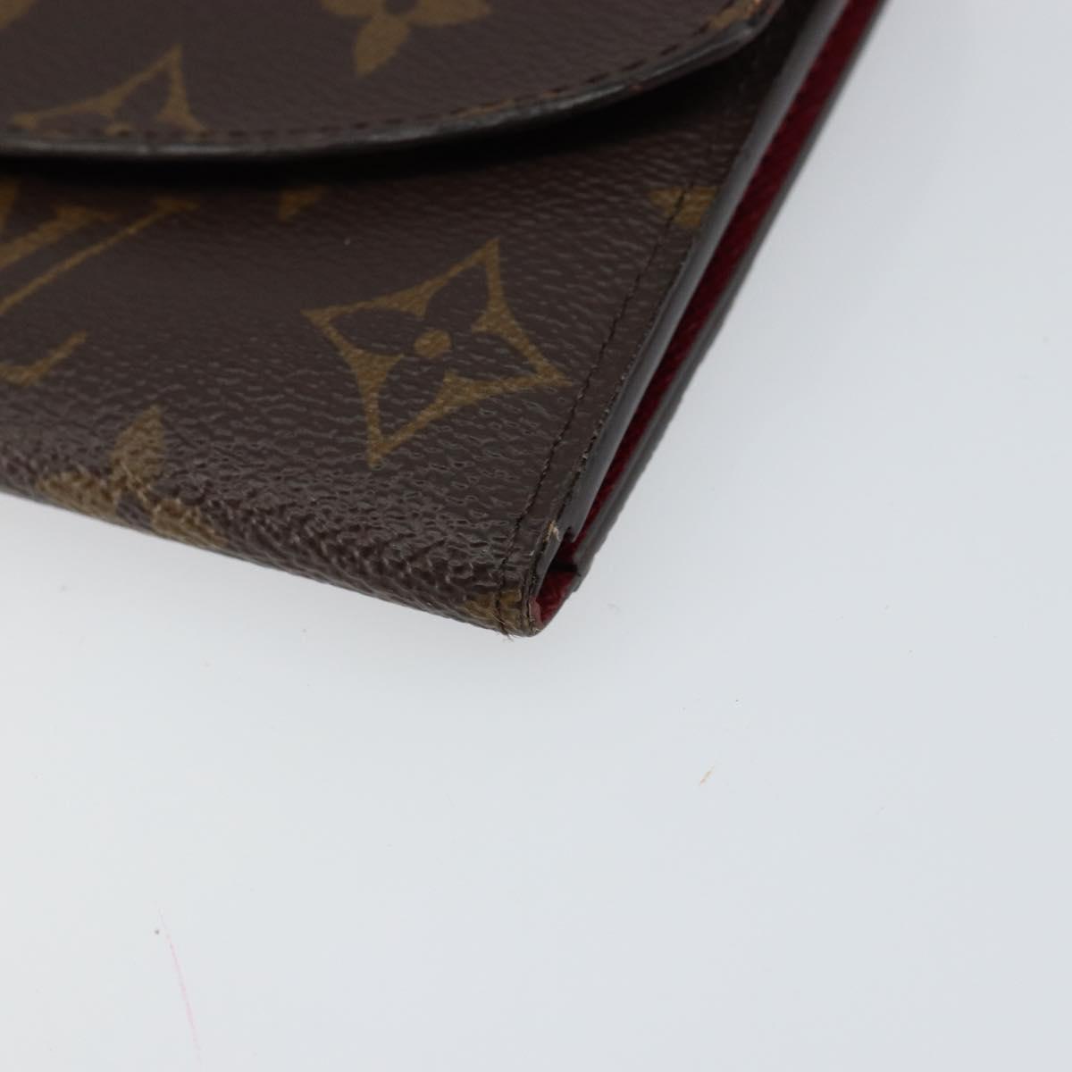 LOUIS VUITTON Monogram Portefeuille Emilie Wallet Pink M60697 LV Auth 148671
