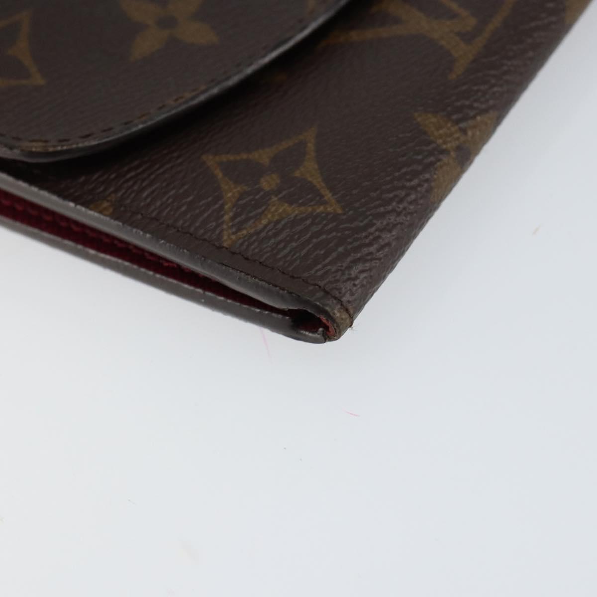 LOUIS VUITTON Monogram Portefeuille Emilie Wallet Pink M60697 LV Auth 148671