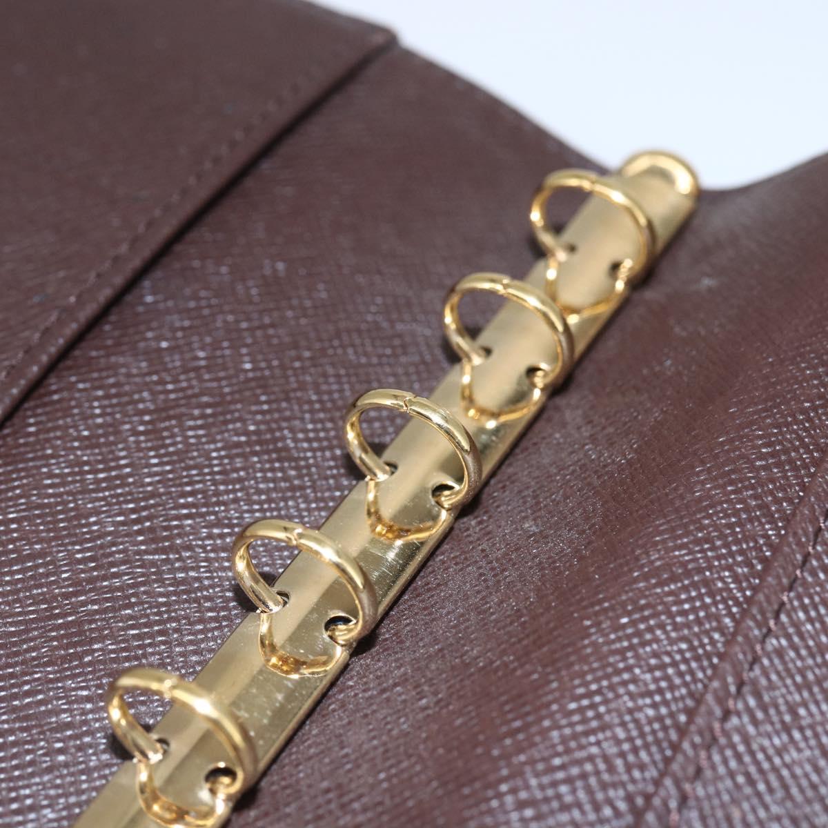 LOUIS VUITTON Damier Ebene Agenda PM Day Planner Cover R20700 LV Auth 148674