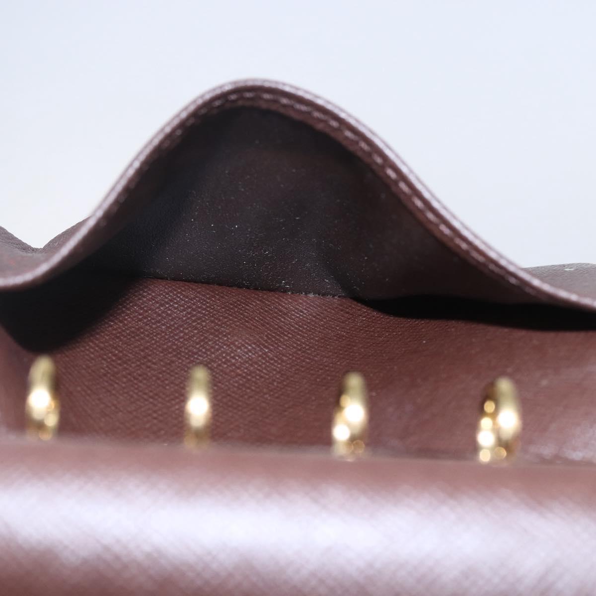 LOUIS VUITTON Damier Ebene Agenda PM Day Planner Cover R20700 LV Auth 148674