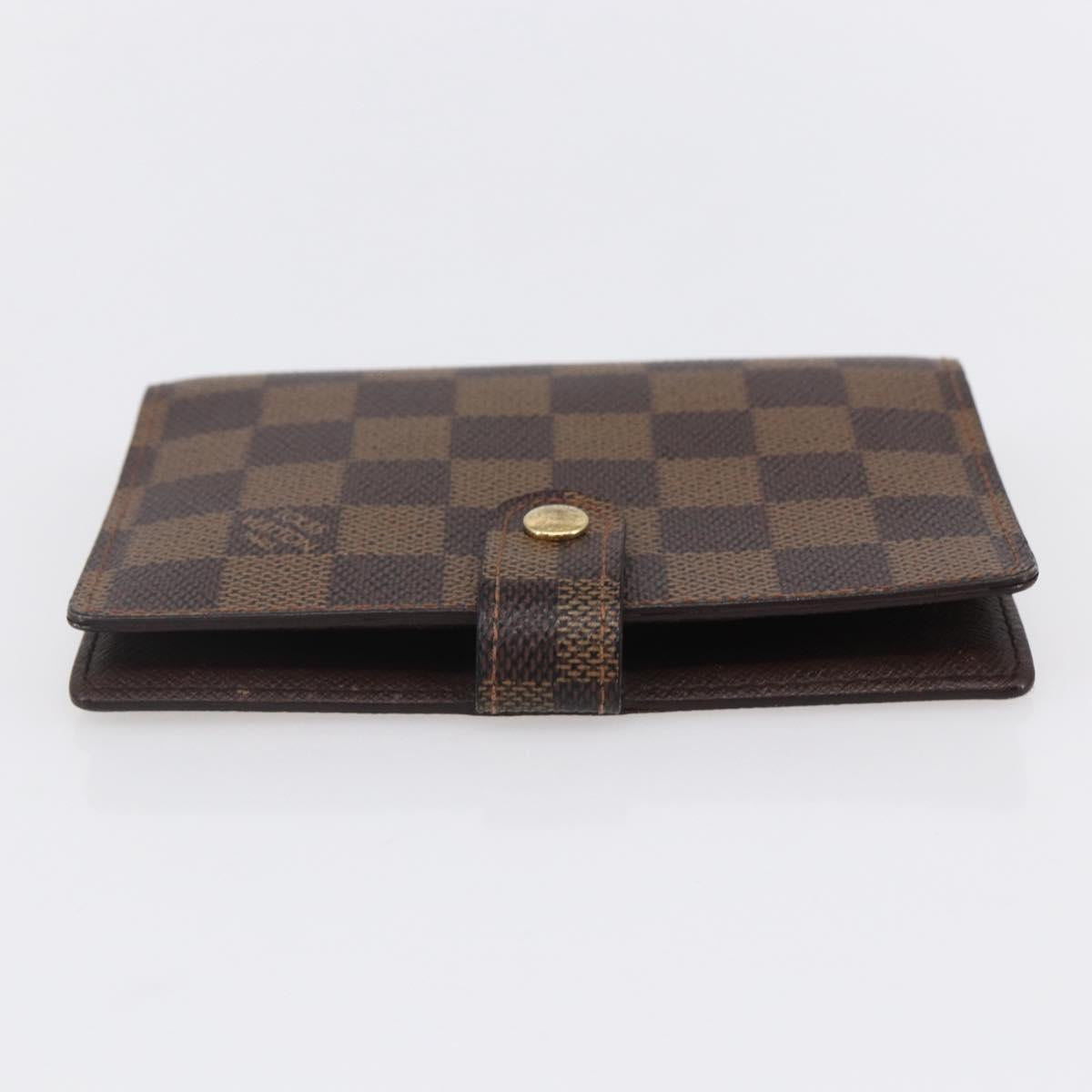 LOUIS VUITTON Damier Ebene Agenda PM Day Planner Cover R20700 LV Auth 148674
