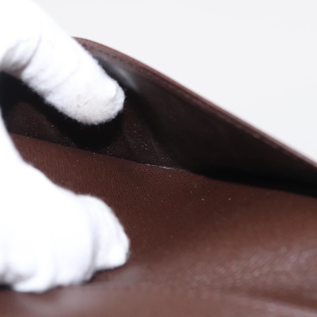 LOUIS VUITTON Damier Ebene Agenda Poche Note Cover R20703 LV Auth 148675