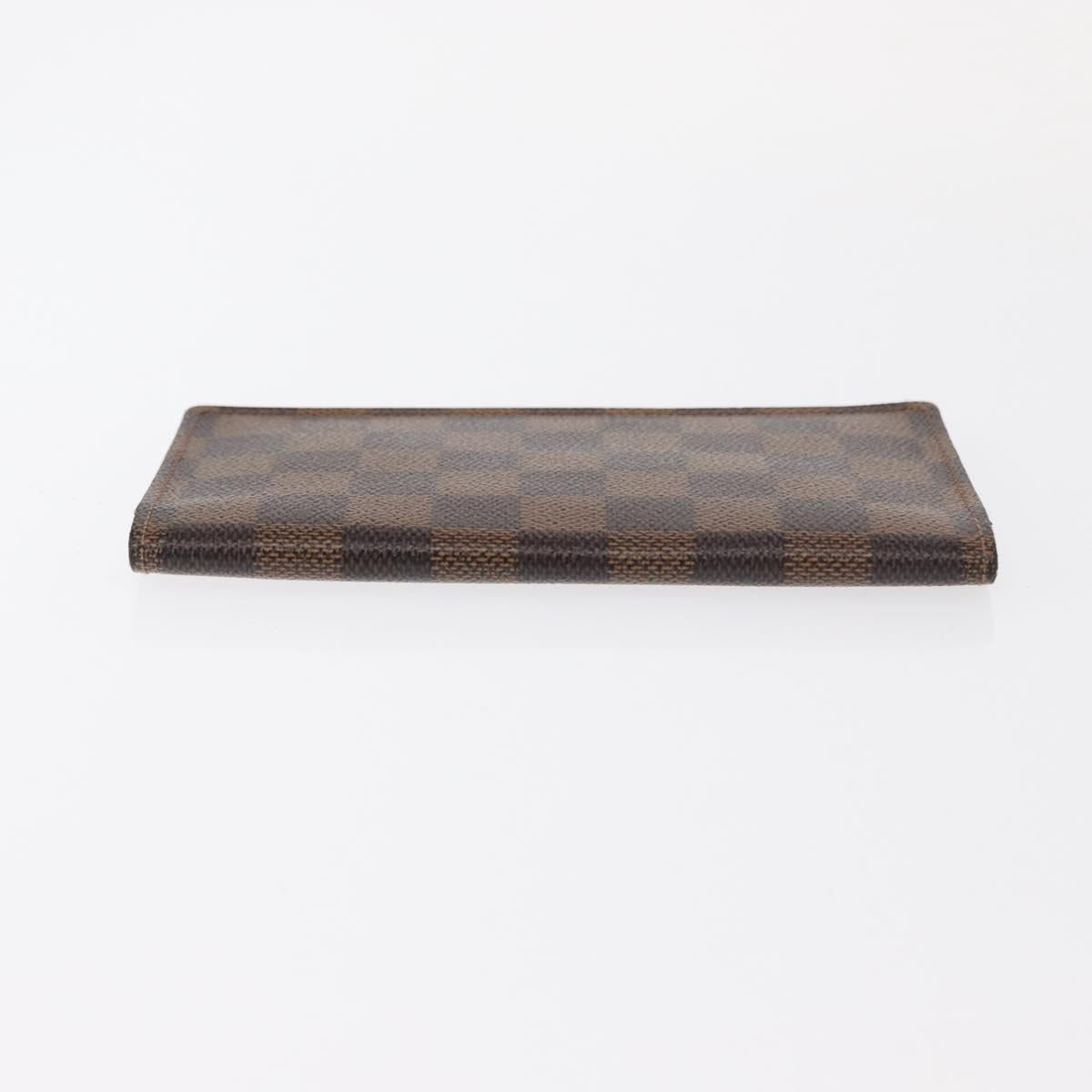 LOUIS VUITTON Damier Ebene Agenda Poche Note Cover R20703 LV Auth 148675