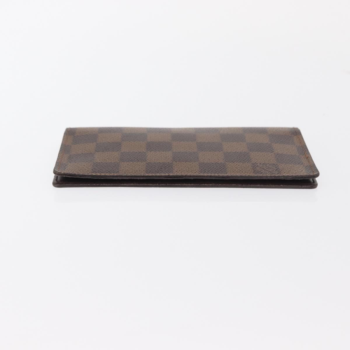LOUIS VUITTON Damier Ebene Agenda Poche Note Cover R20703 LV Auth 148675