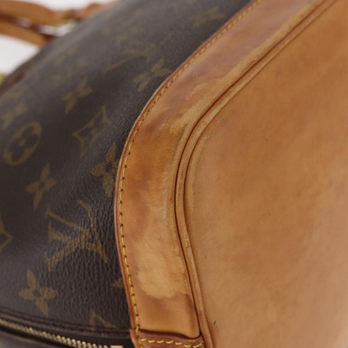 LOUIS VUITTON Monogram Alma Hand Bag M51130 LV Auth 148678