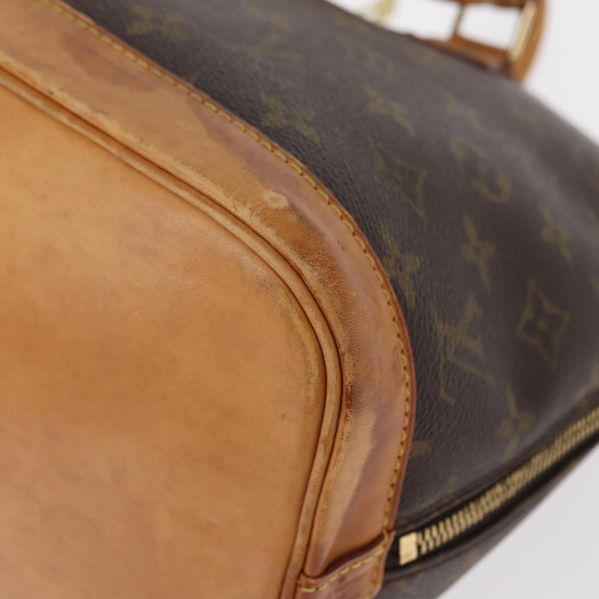 LOUIS VUITTON Monogram Alma Hand Bag M51130 LV Auth 148678