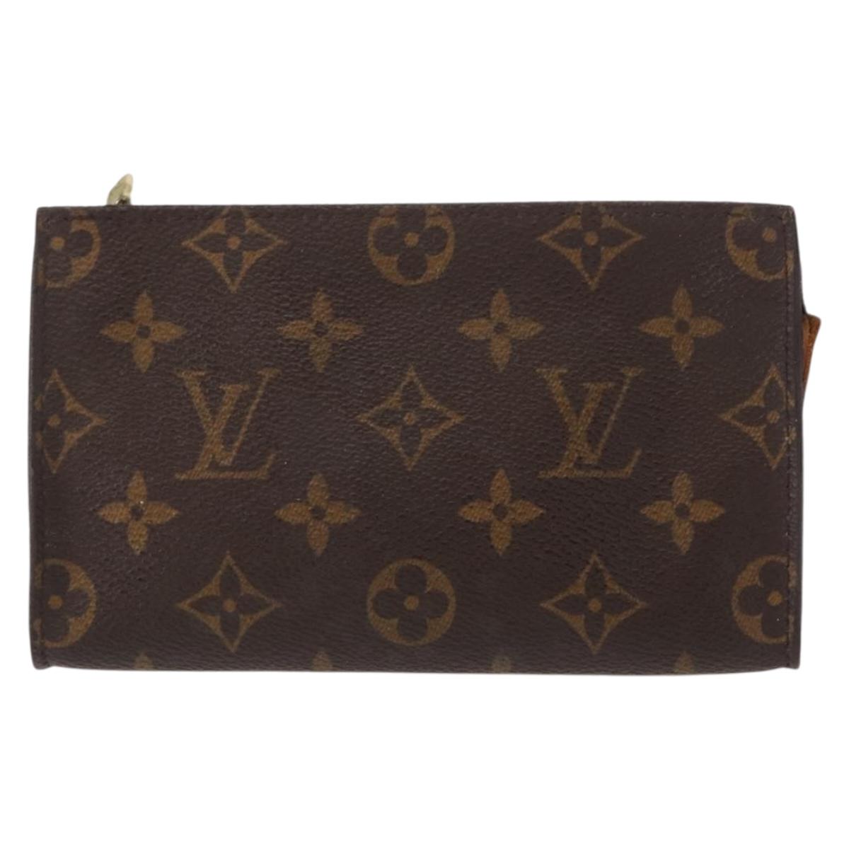 LOUIS VUITTON Monogram Bucket PM Accessory Pouch LV Auth 148679