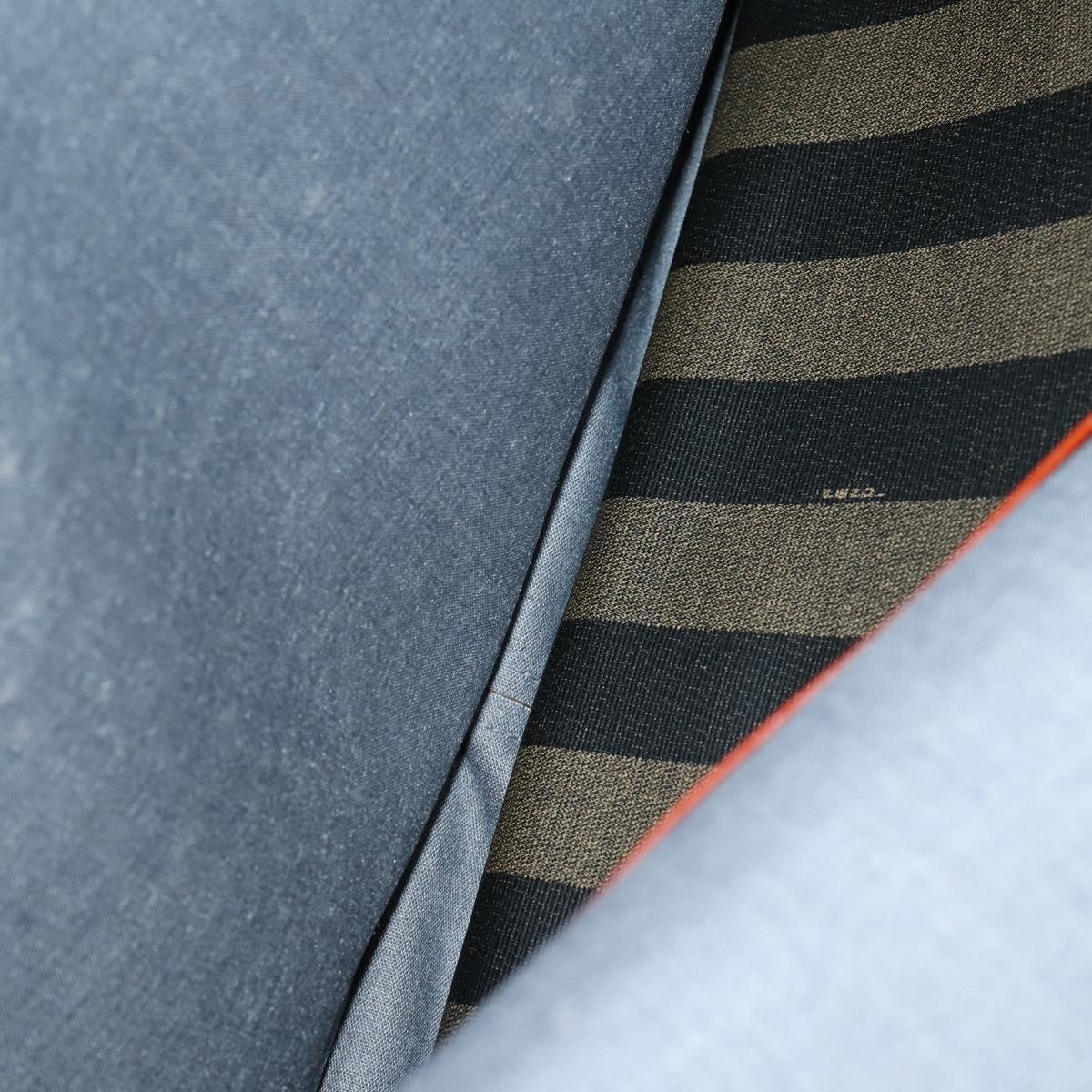 FENDI Pecan Canvas Garment Cover PVC Black Brown Auth 148683