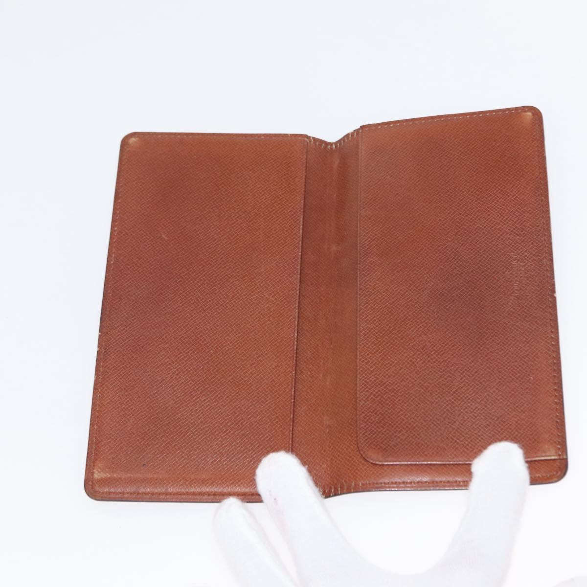 LOUIS VUITTON Monogram Agenda Poche Note Cover R20503 LV Auth 148684