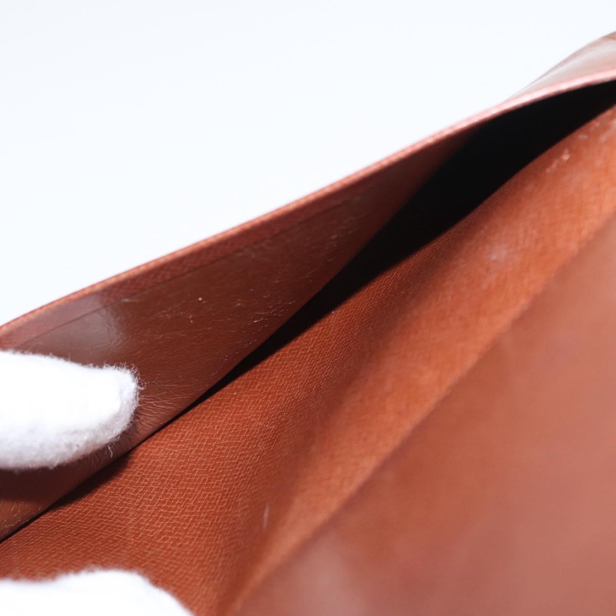 LOUIS VUITTON Monogram Agenda Poche Note Cover R20503 LV Auth 148684