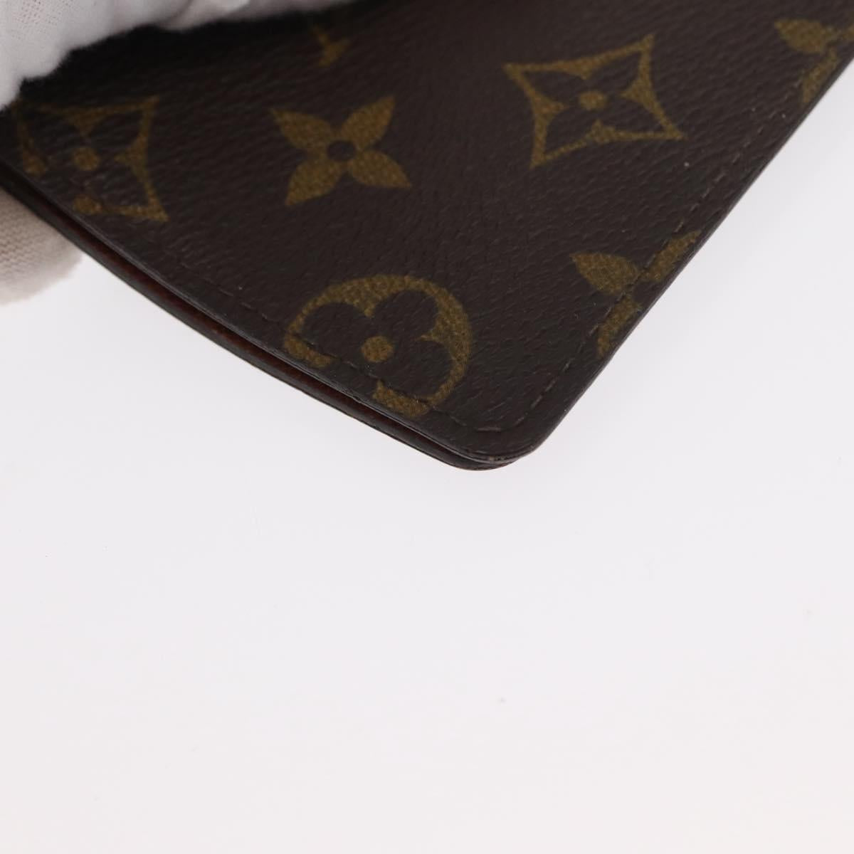 LOUIS VUITTON Monogram Agenda Poche Note Cover R20503 LV Auth 148684