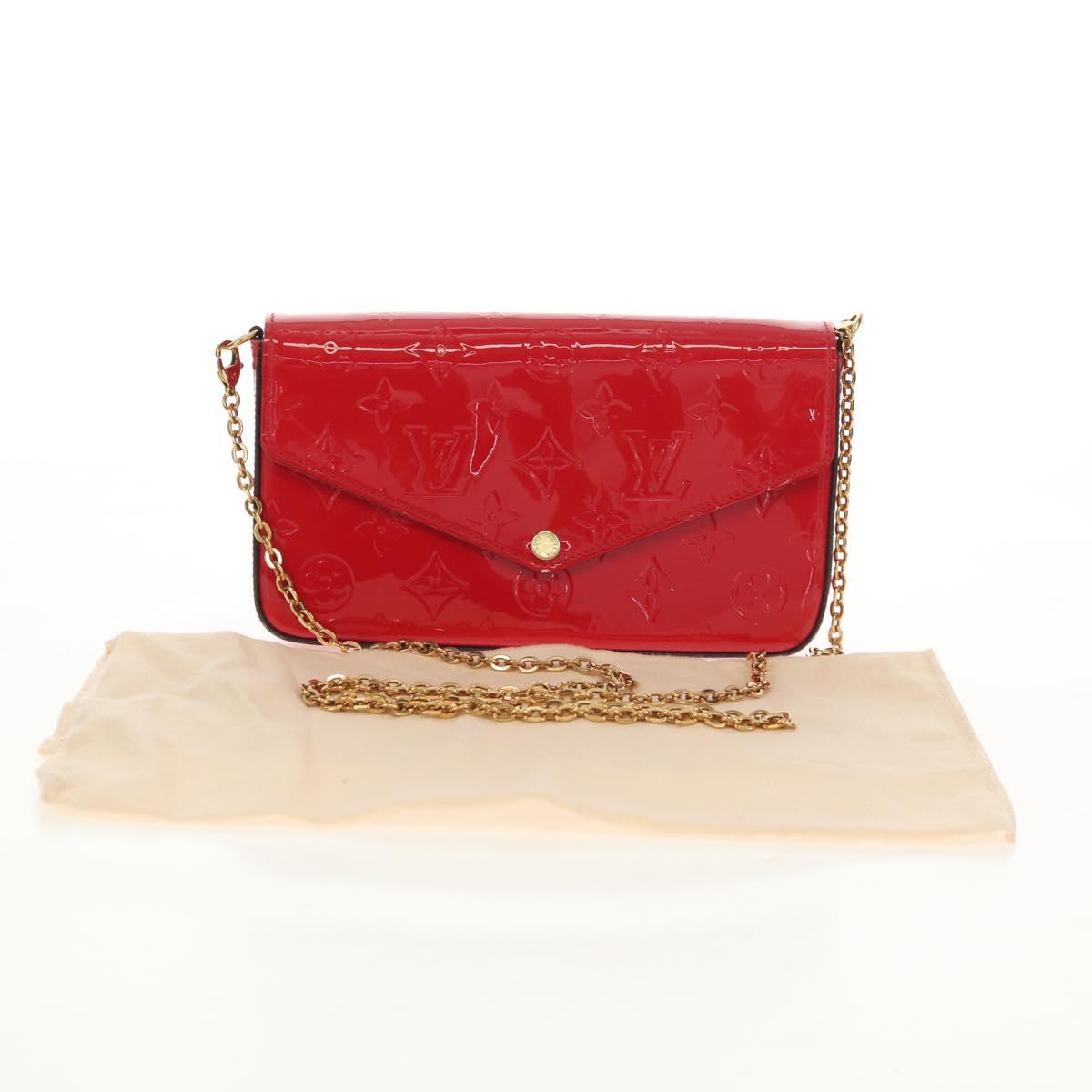 LOUIS VUITTON Vernis Wallet Pochette Felice Bag Slys M61293 LV Auth 148691V