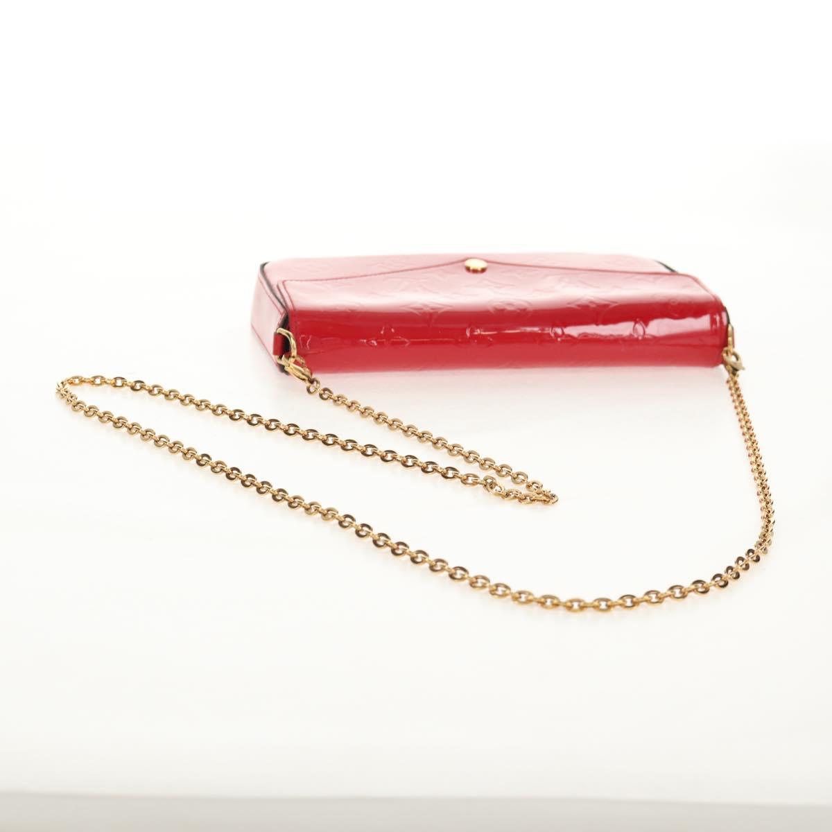 LOUIS VUITTON Vernis Wallet Pochette Felice Bag Slys M61293 LV Auth 148691V