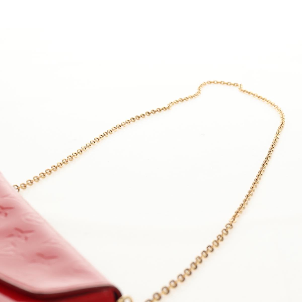 LOUIS VUITTON Vernis Wallet Pochette Felice Bag Slys M61293 LV Auth 148691V