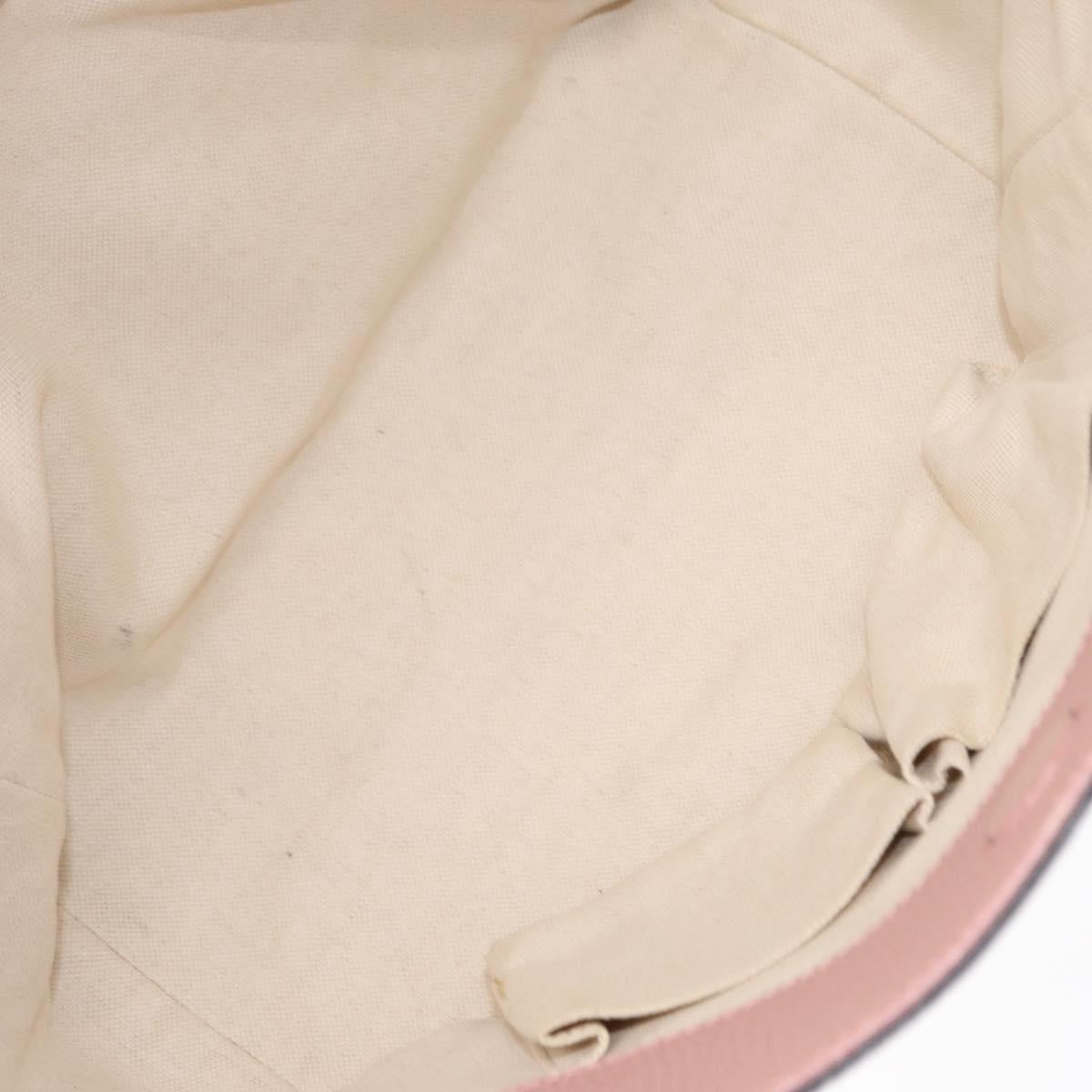 GUCCI Swing Tote Bag Leather Gray Gold 354408 Auth 148695