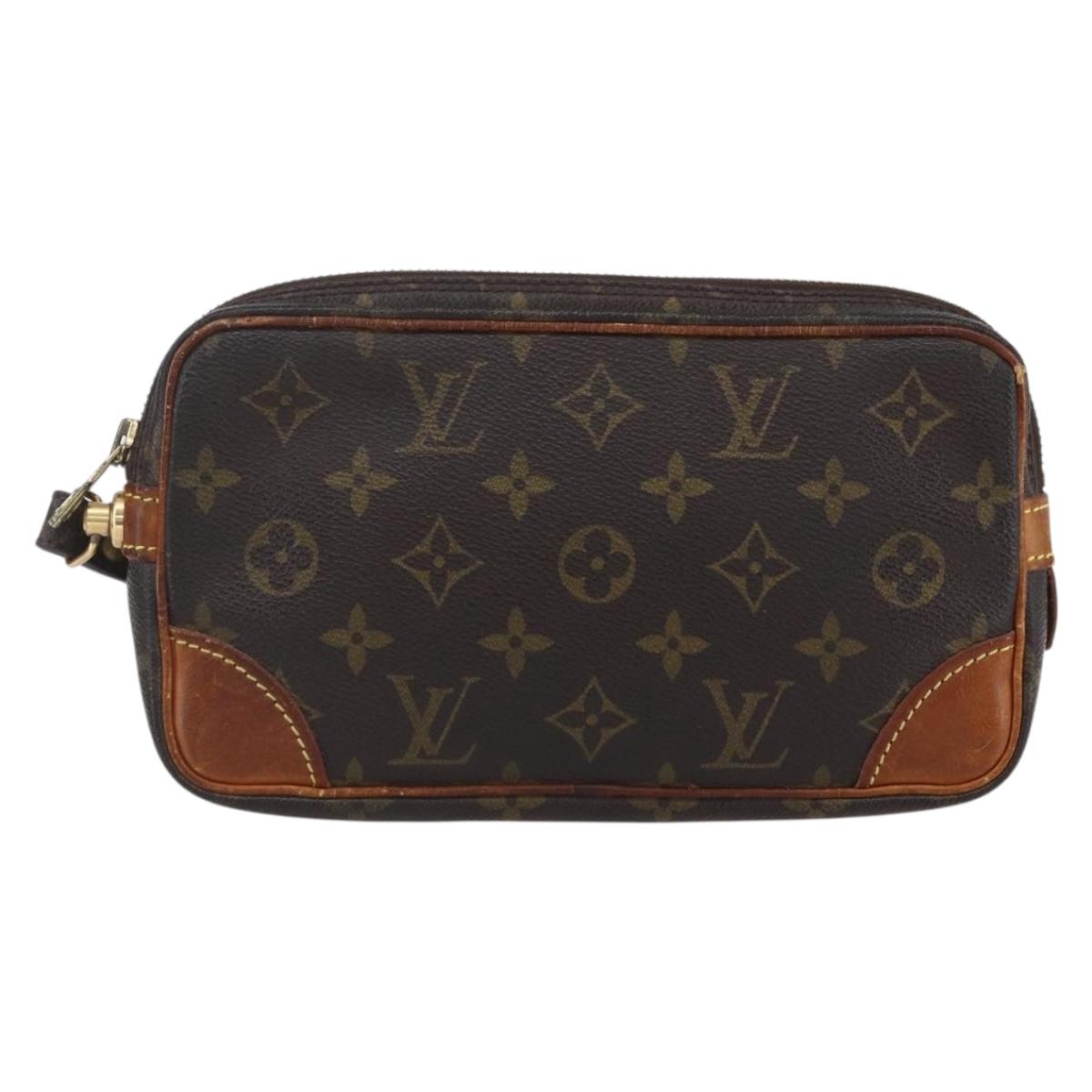 LOUIS VUITTON Monogram Marly Dragonne PM Clutch Bag M51827 LV Auth 148700