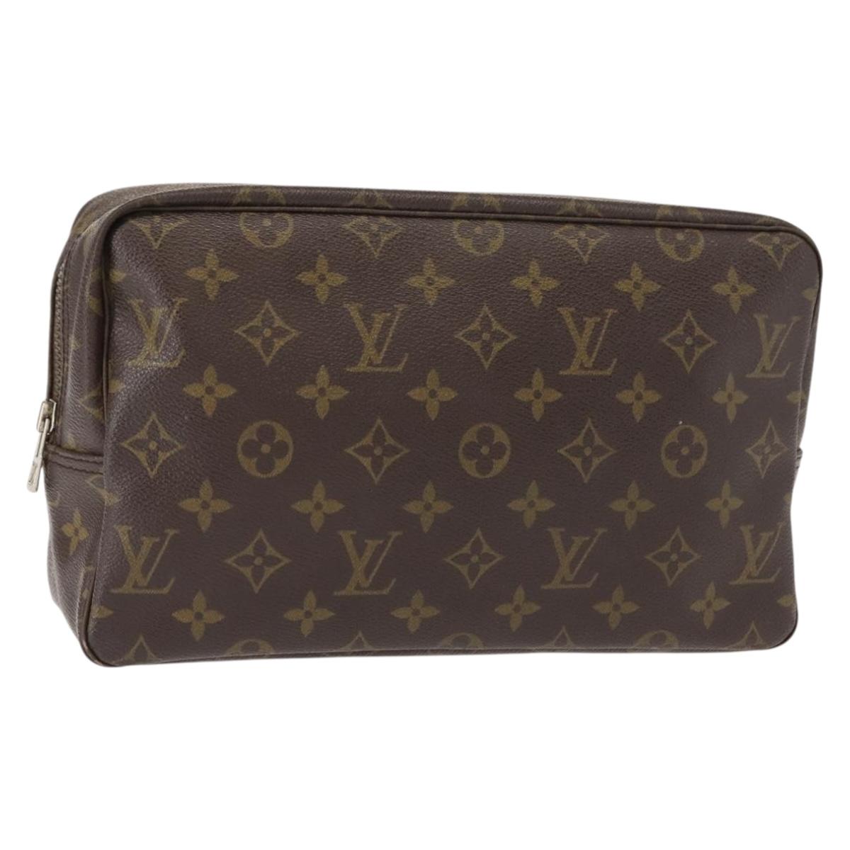 LOUIS VUITTON Monogram Trousse Toilette 28 Clutch Bag M47522 LV Auth 148708