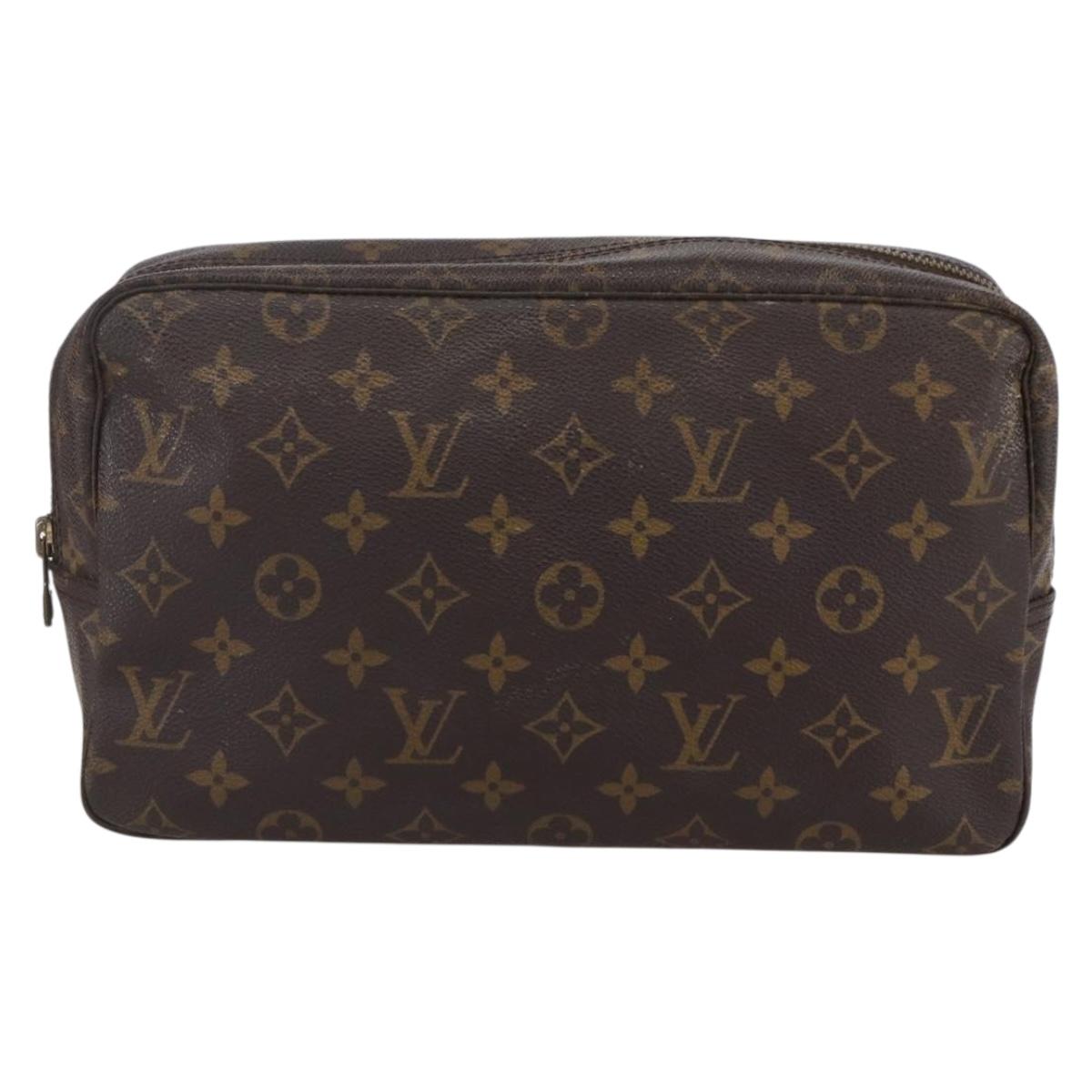 LOUIS VUITTON Monogram Trousse Toilette 28 Clutch Bag M47522 LV Auth 148709