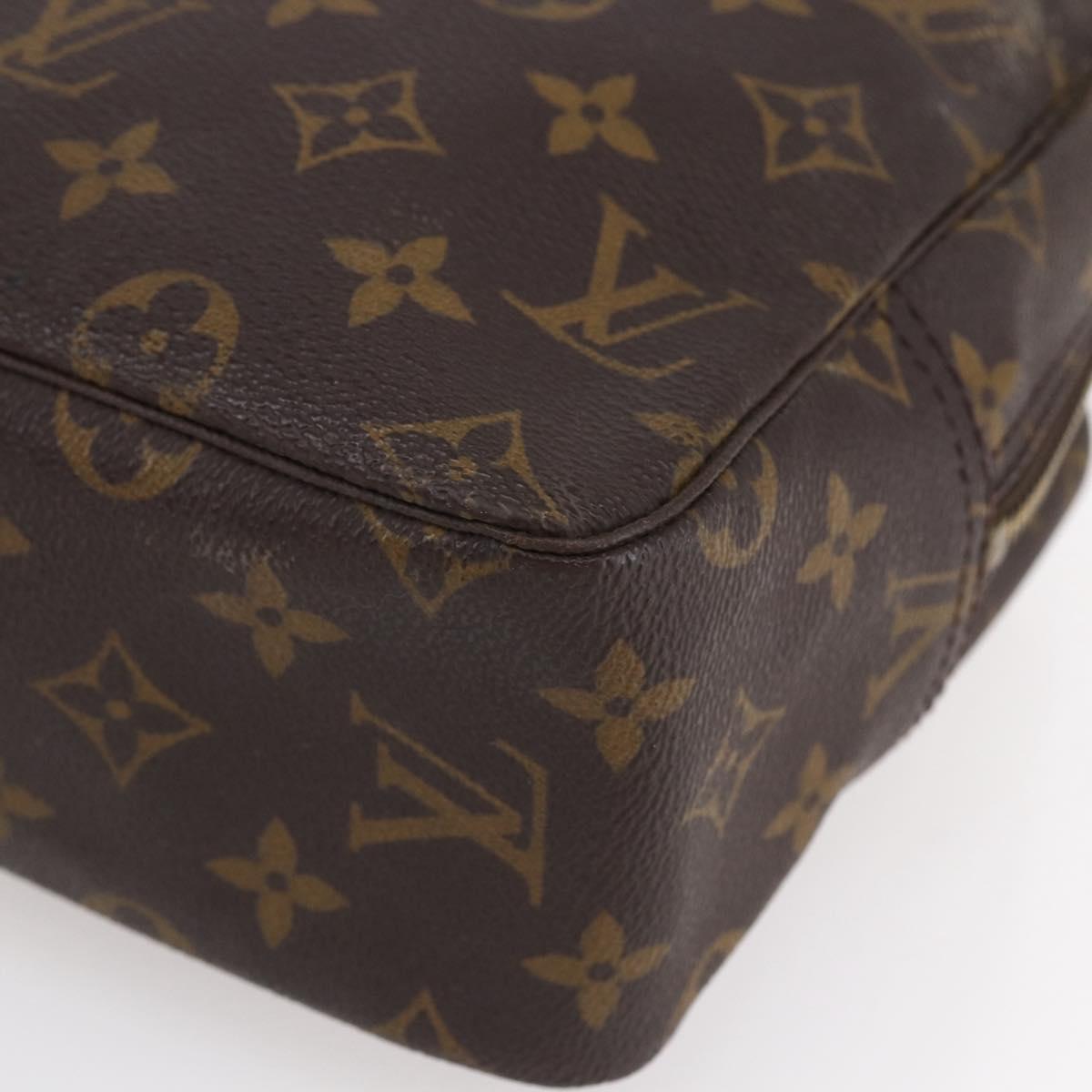 LOUIS VUITTON Monogram Trousse Toilette 28 Clutch Bag M47522 LV Auth 148709
