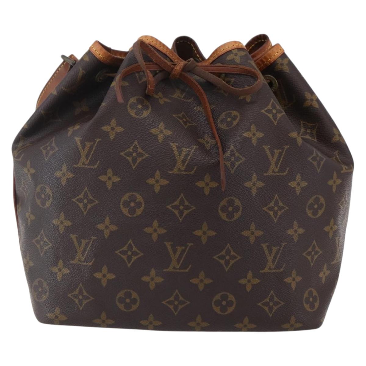 LOUIS VUITTON Monogram Petit Noe Shoulder Bag M42226 LV Auth 148717