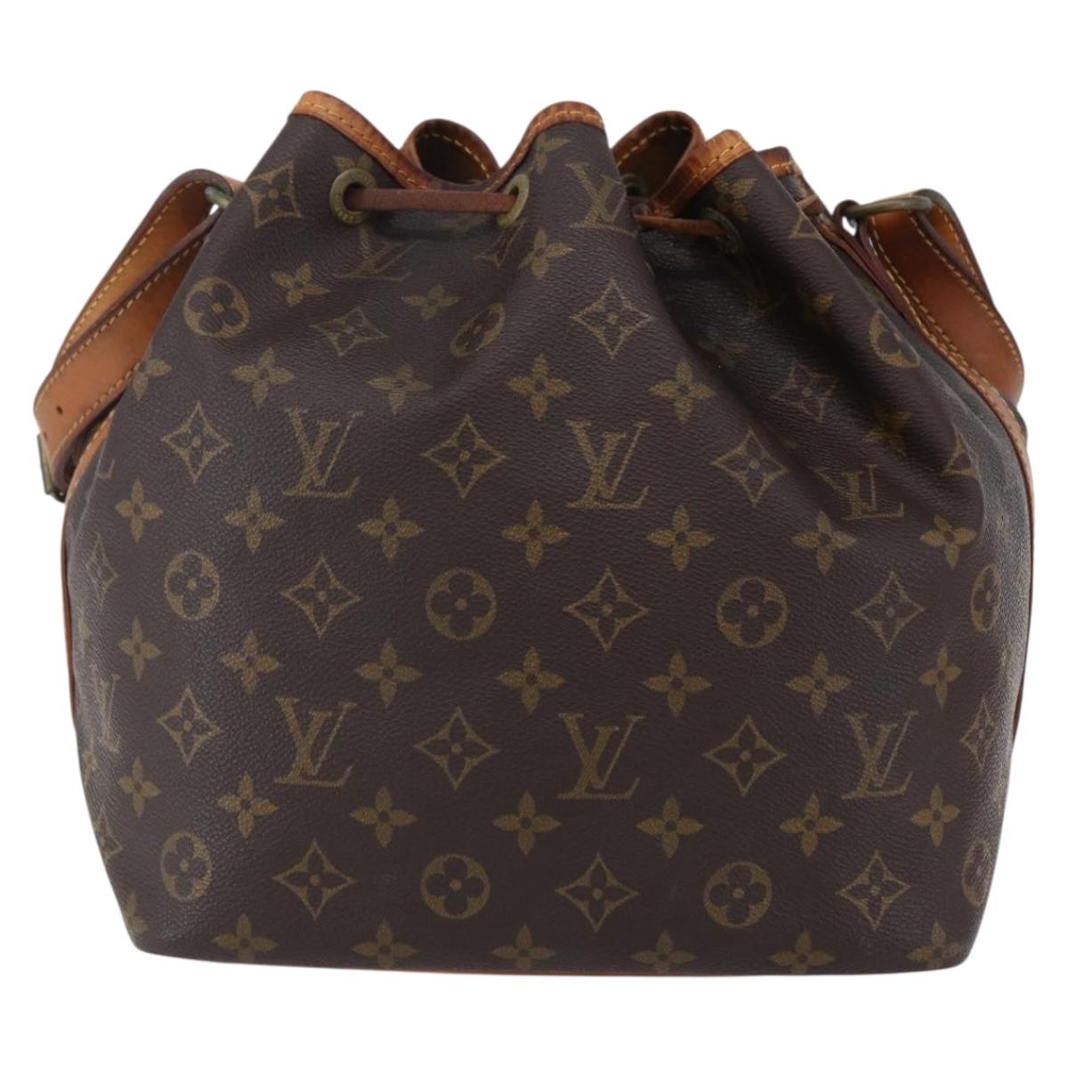 LOUIS VUITTON Monogram Petit Noe Shoulder Bag M42226 LV Auth 148717
