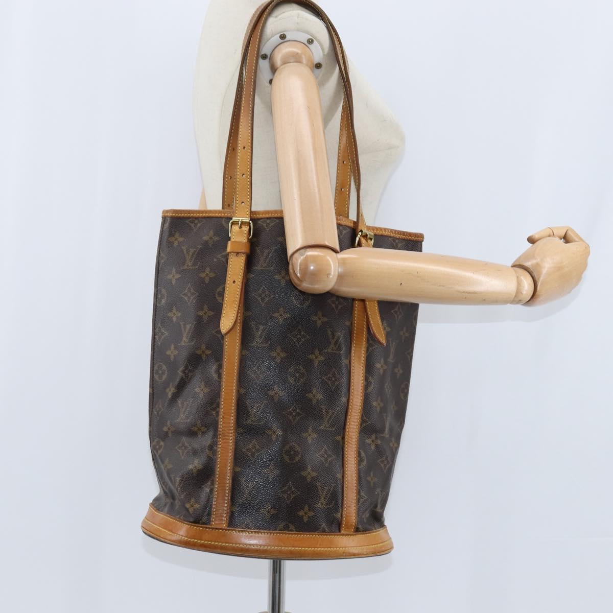LOUIS VUITTON Monogram Bucket GM Shoulder Bag M42236 LV Auth 148723
