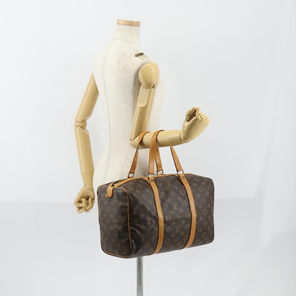 LOUIS VUITTON Monogram Sac Souple 35 Boston Bag M41626 LV Auth 148727