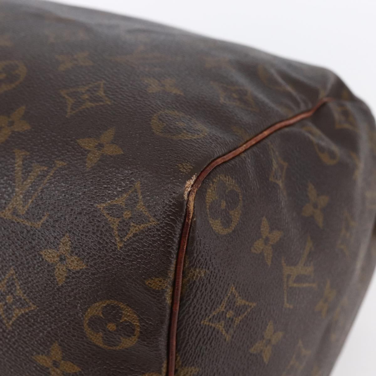 LOUIS VUITTON Monogram Speedy 35 Hand Bag M41524 LV Auth 148728