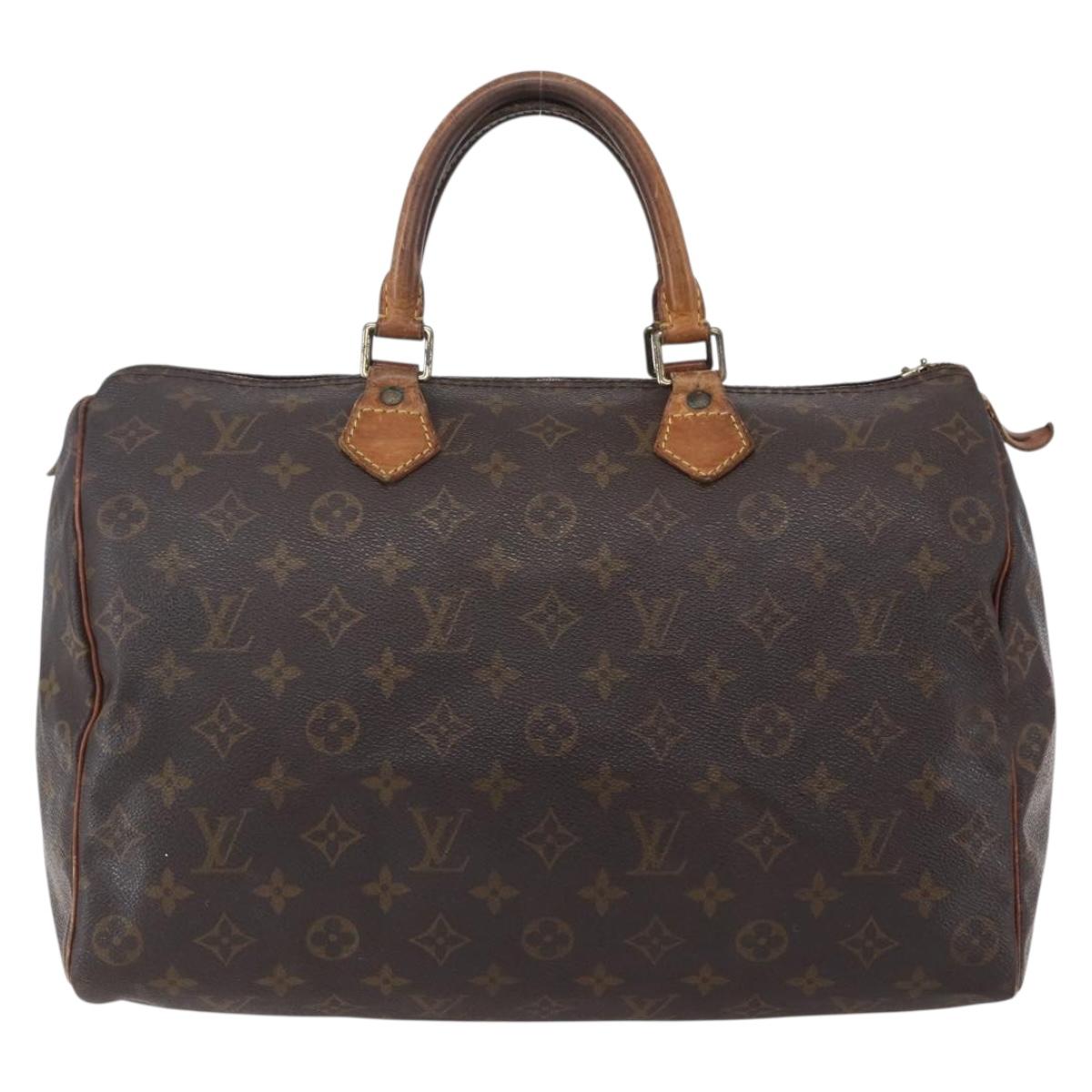 LOUIS VUITTON Monogram Speedy 35 Hand Bag M41524 LV Auth 148728