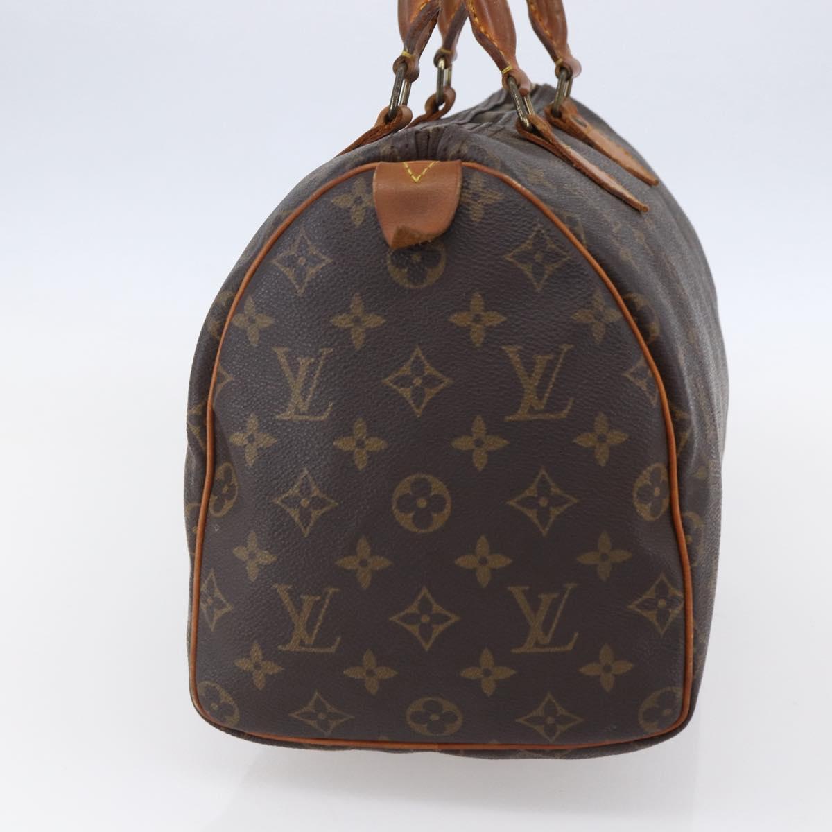 LOUIS VUITTON Monogram Speedy 30 Hand Bag M41526 LV Auth 148730