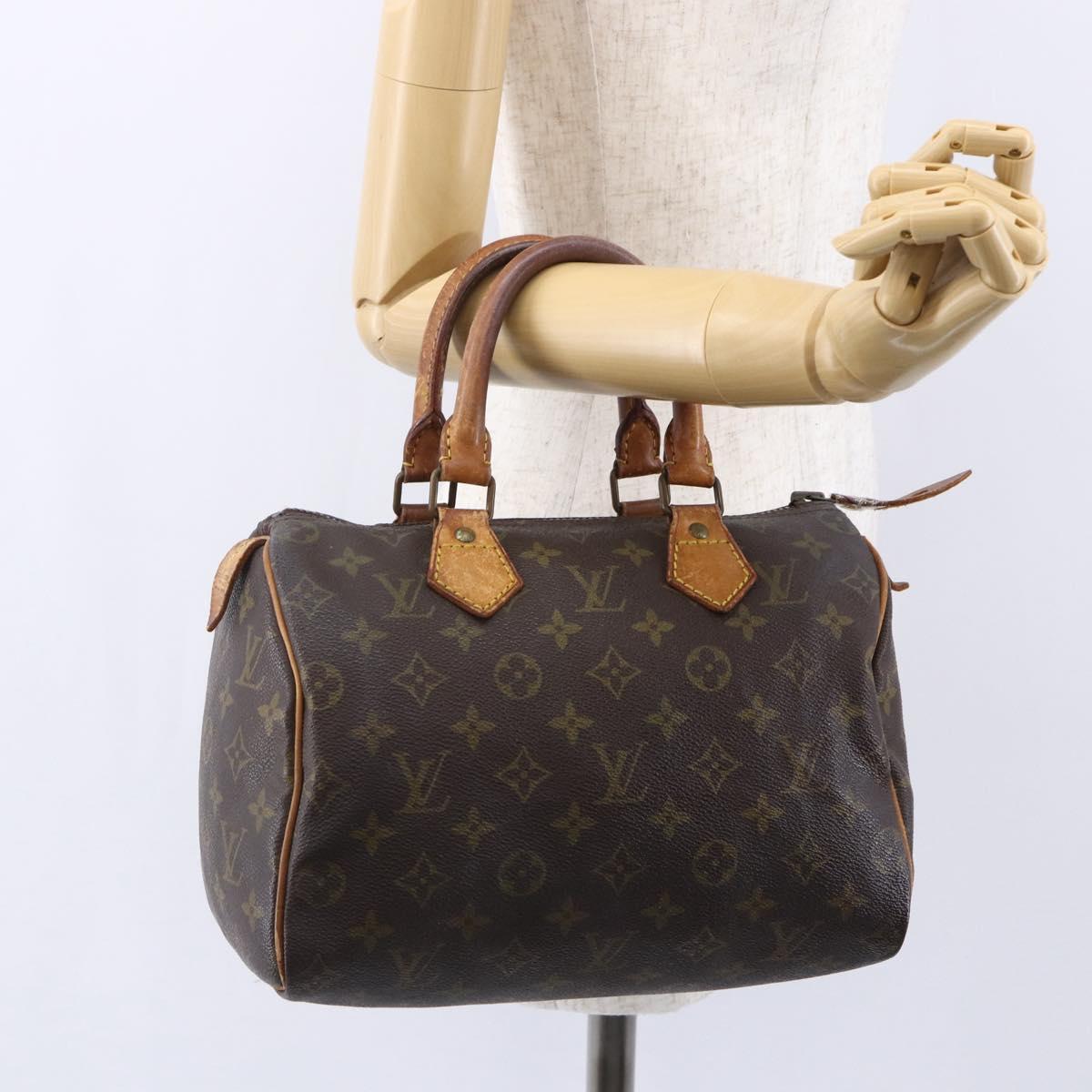 LOUIS VUITTON Monogram Speedy 25 Hand Bag M41528 LV Auth 148731