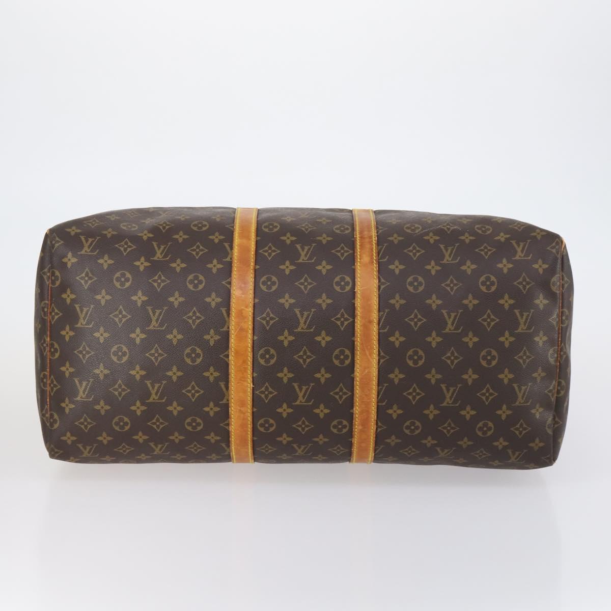LOUIS VUITTON Monogram Keepall 55 Boston Bag M41424 LV Auth 148740