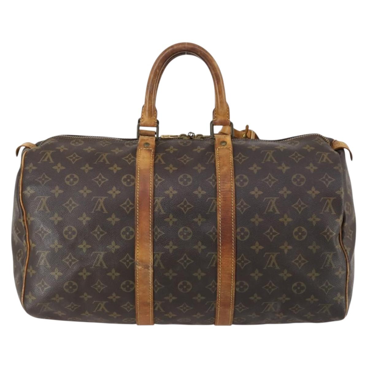 LOUIS VUITTON Monogram Keepall 45 Boston Bag M41428 LV Auth 148746