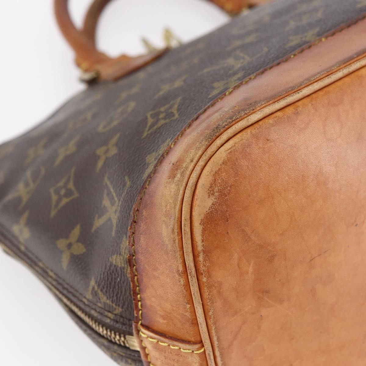 LOUIS VUITTON Monogram Alma Hand Bag M51130 LV Auth 148748