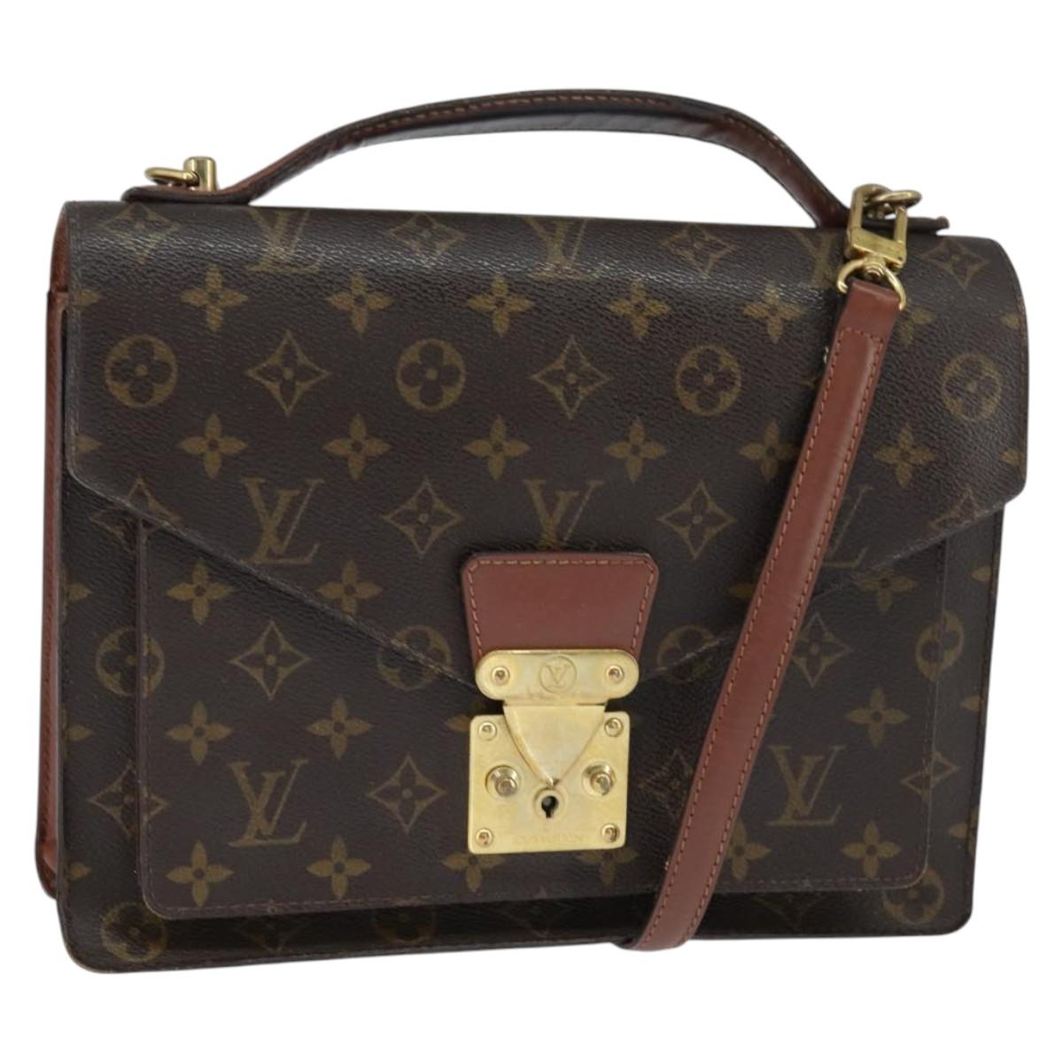 LOUIS VUITTON Monogram Monceau 28 Hand Bag M51185 LV Auth 148755